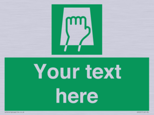 Custom Push Pad Sign